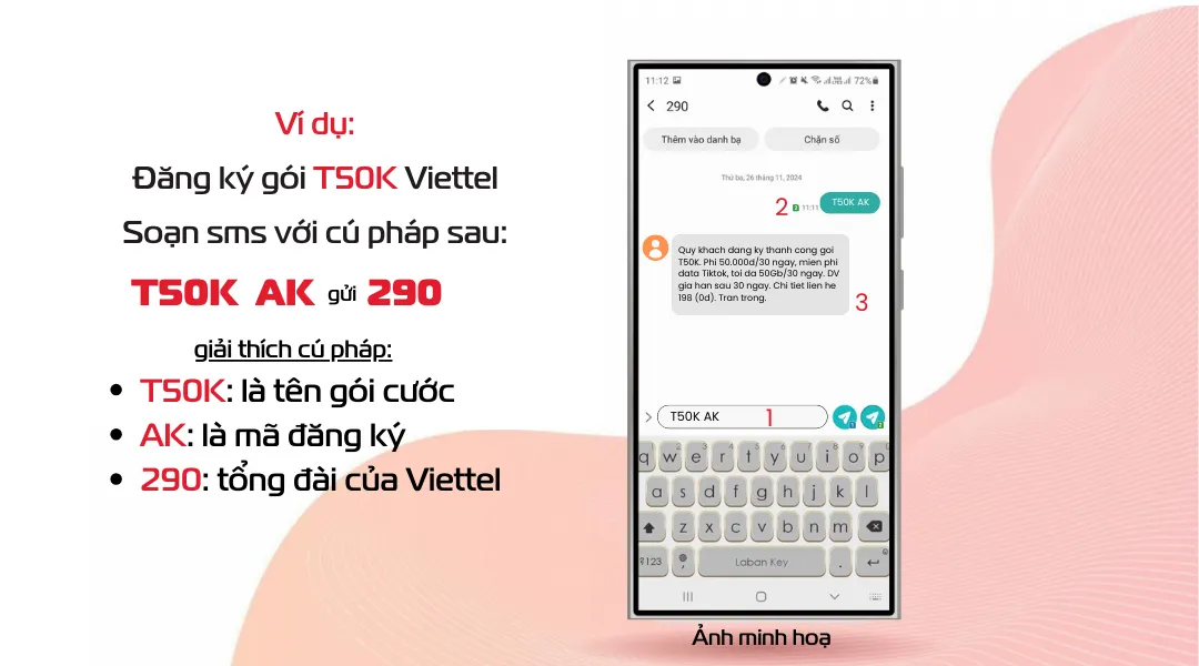 cách đăng ký gói tiktok Viettel